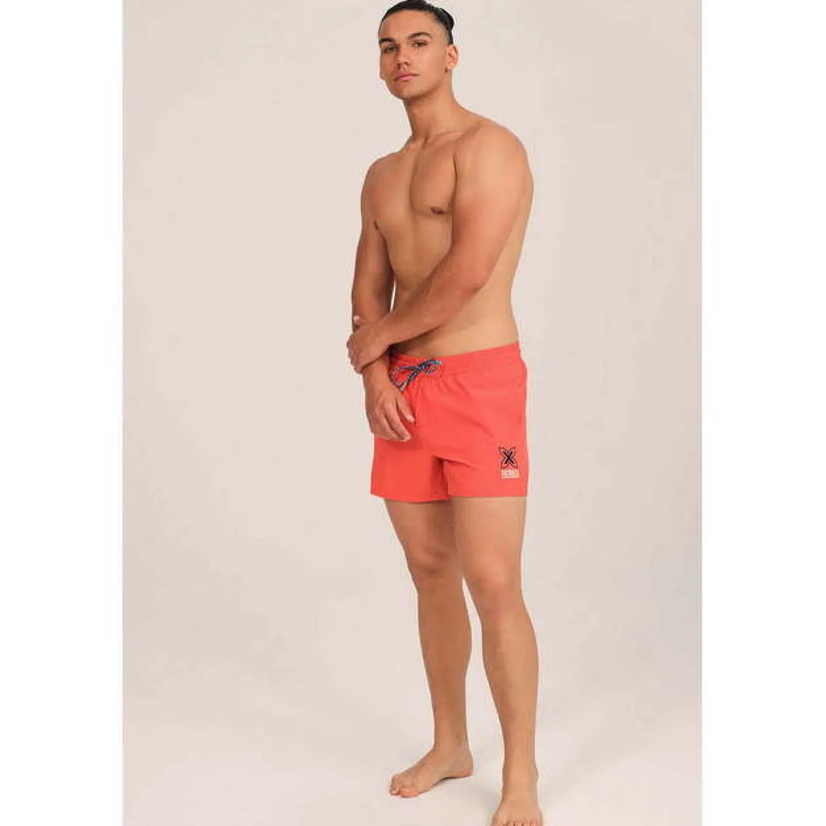 Hombre MUNICH Bañadores Y Toallas<BAÑADOR HOMBRE ELÁSTICO CORTO NARANJA