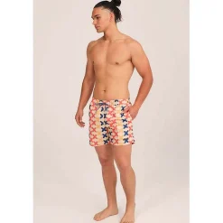 Hombre MUNICH Bañadores Y Toallas<BAÑADOR HOMBRE ESTAMPADO LARGO NARANJA