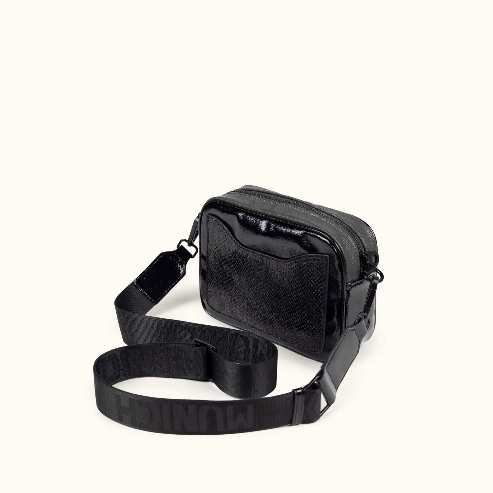 Mujer MUNICH Colección Mujer|Bolsos Pequeños<BLOCK FUN FW25 CROSSBODY CAMERA C/BLACK