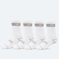 Mujer MUNICH Calcetines|Calcetines<Calcetines crew sport de algodón-poliéster-espandex blanco