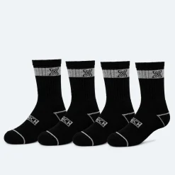 Mujer MUNICH Calcetines|Calcetines<Calcetines crew sport de algodón-poliéster-espandex negro