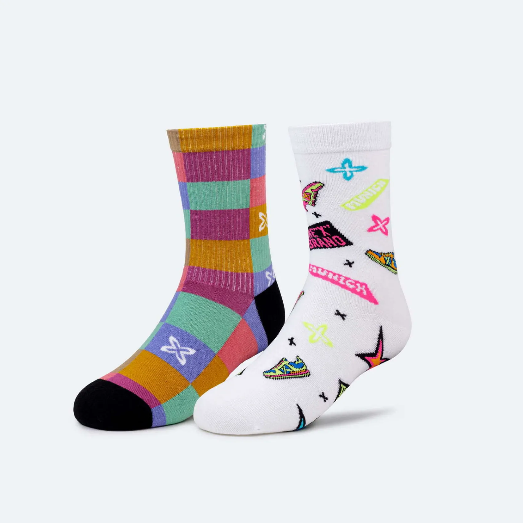 Mujer MUNICH Calcetines|Calcetines<Calcetines fashion socks largo de algodón-poliamida-elastano funny