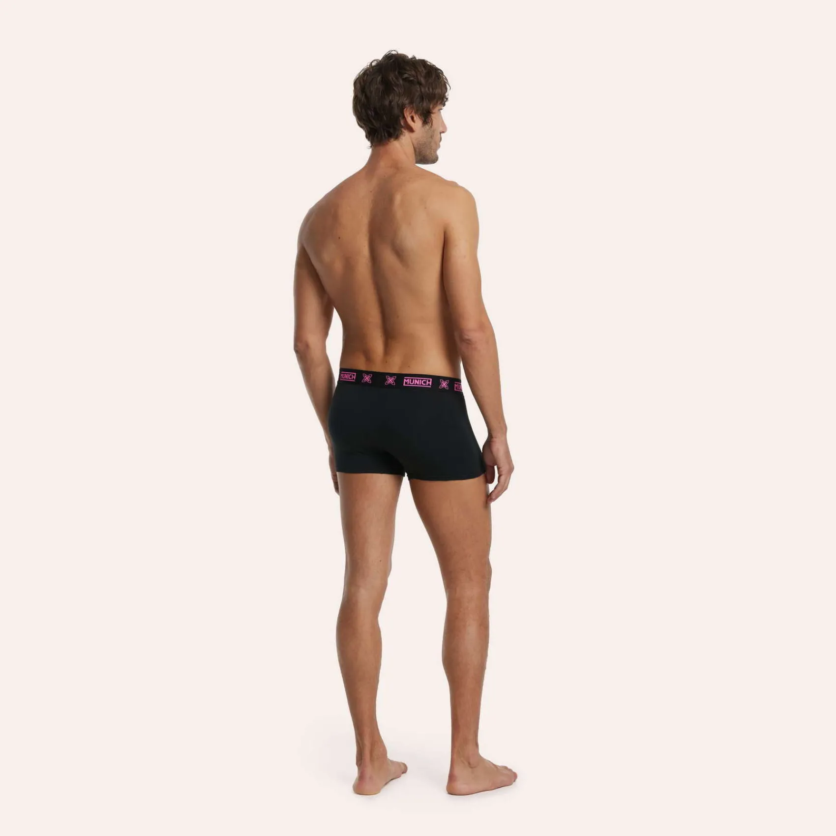 Hombre MUNICH Boxers Y Calcetines<Calzonzillos boxer de algodón-eslastano negro