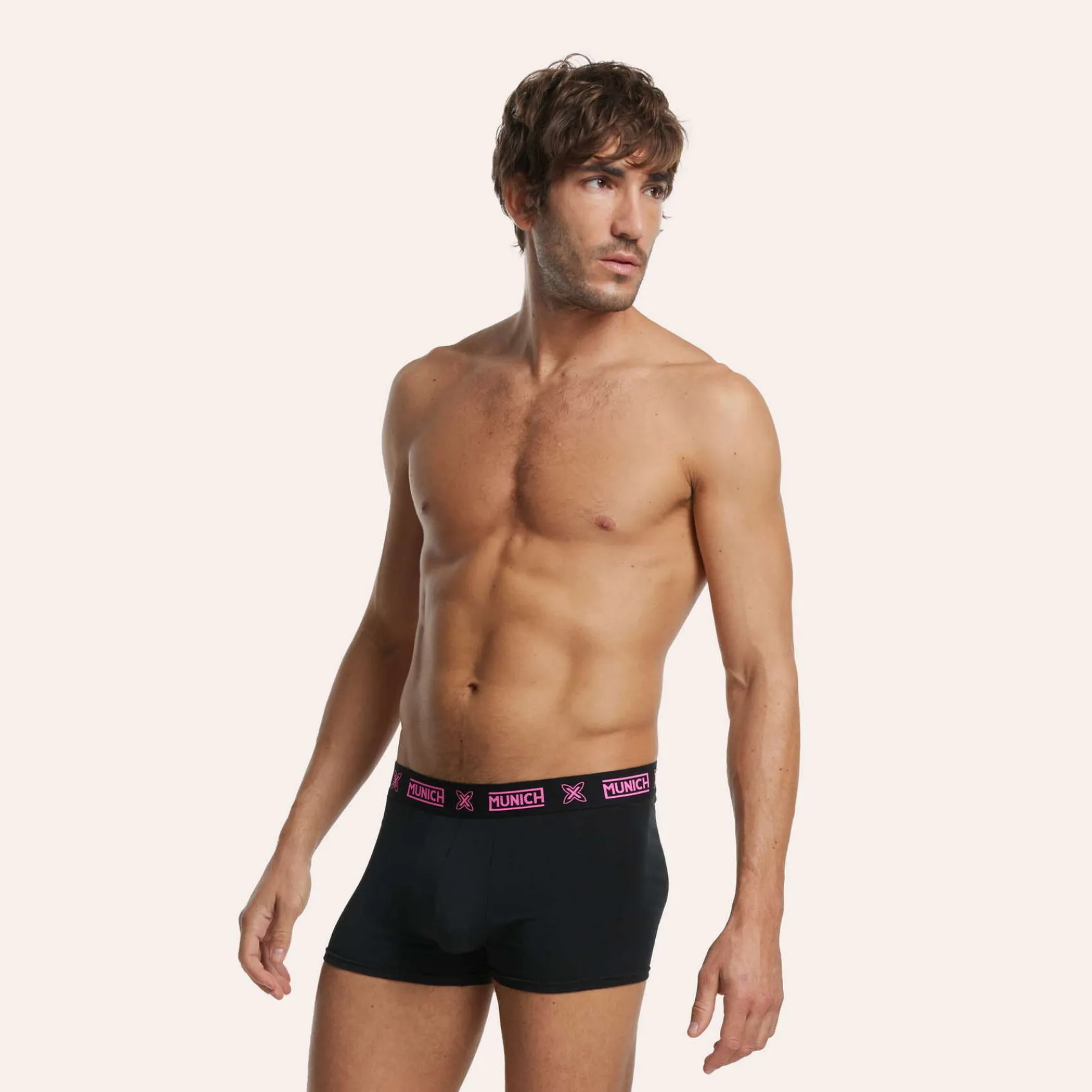 Hombre MUNICH Boxers Y Calcetines<Calzonzillos boxer de algodón-eslastano negro
