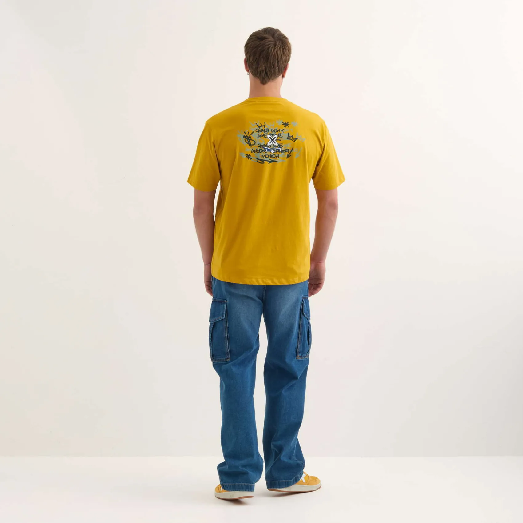 Hombre MUNICH Camisetas<Camiseta Anyone streetwear hombre de algodón orgánico mostaza