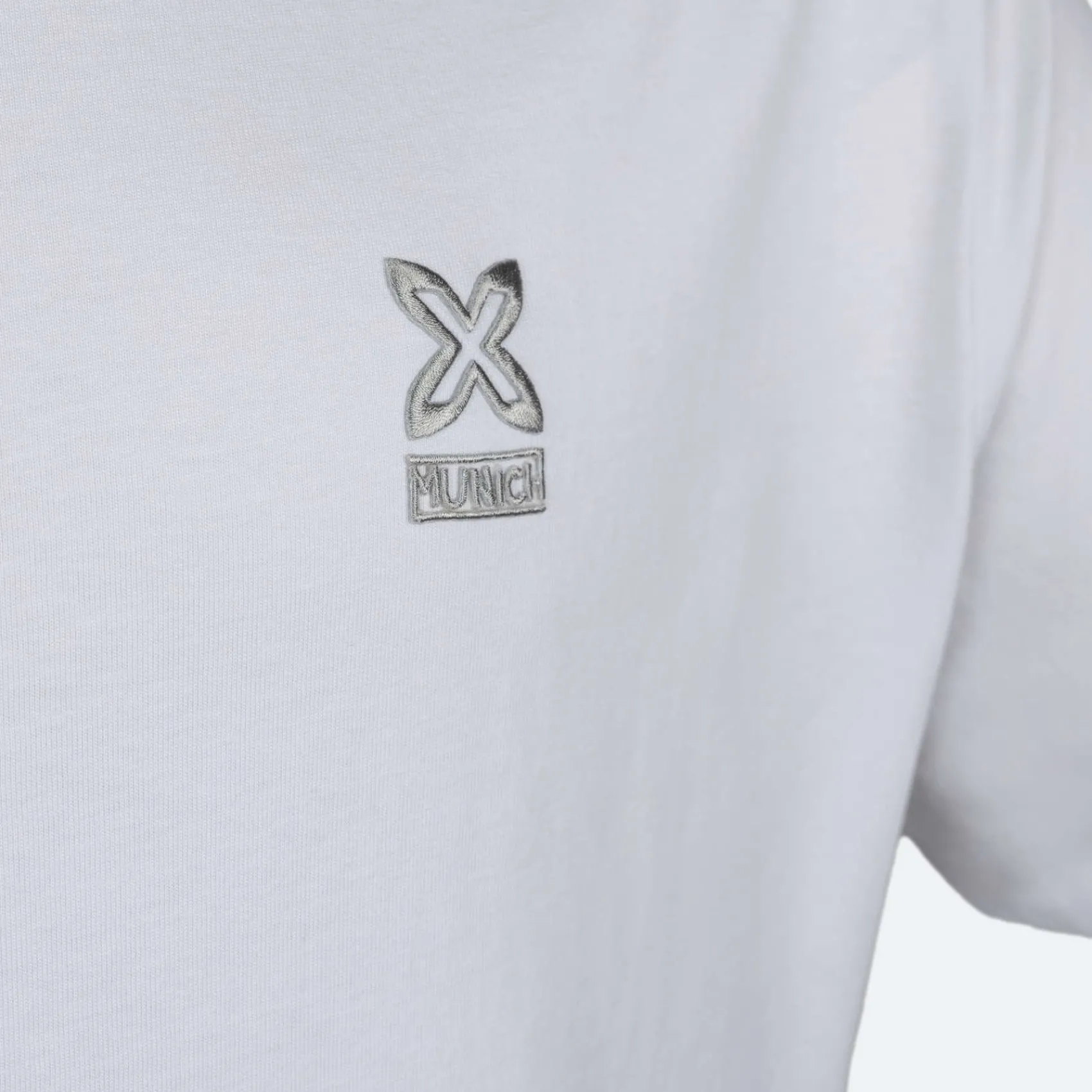 Hombre MUNICH Camisetas<Camiseta basica de algodón blanca