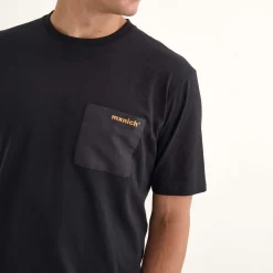 Hombre MUNICH Camisetas<Camiseta Collage streetwear hombre de algodón orgánico negro