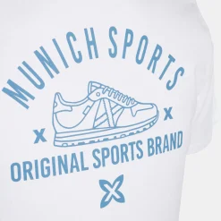 Hombre MUNICH Camisetas<Camiseta de algodón blanca