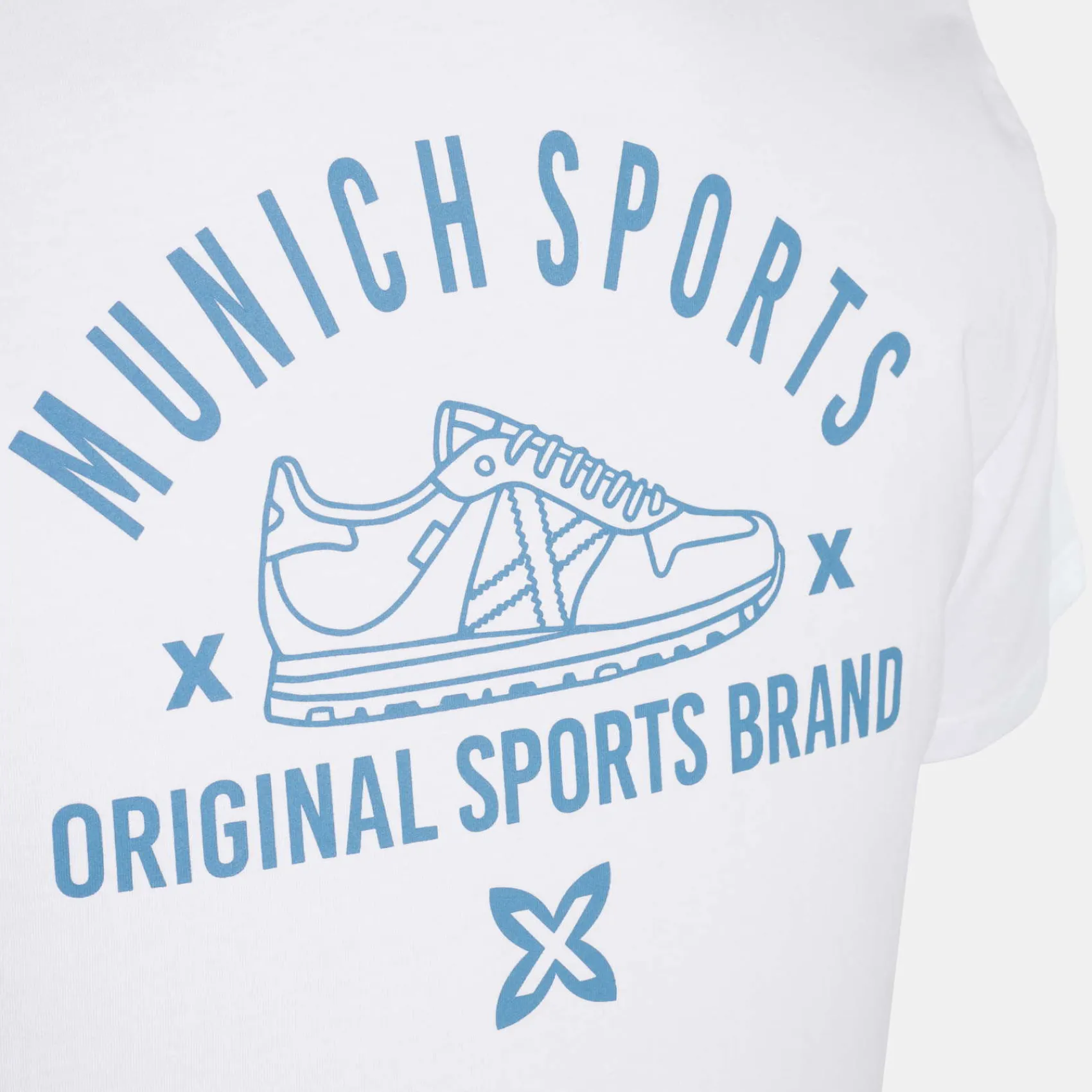 Hombre MUNICH Camisetas<Camiseta de algodón blanca