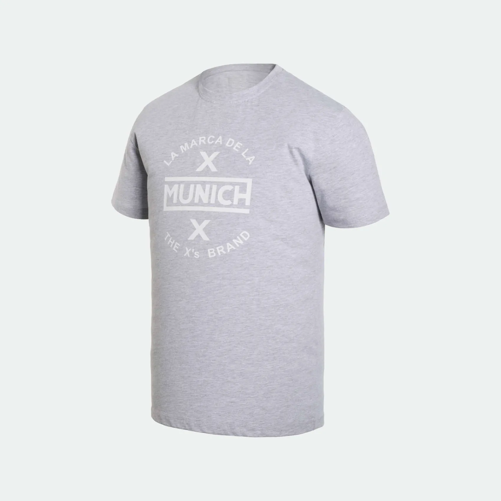 Hombre MUNICH Camisetas<Camiseta de algodón gris