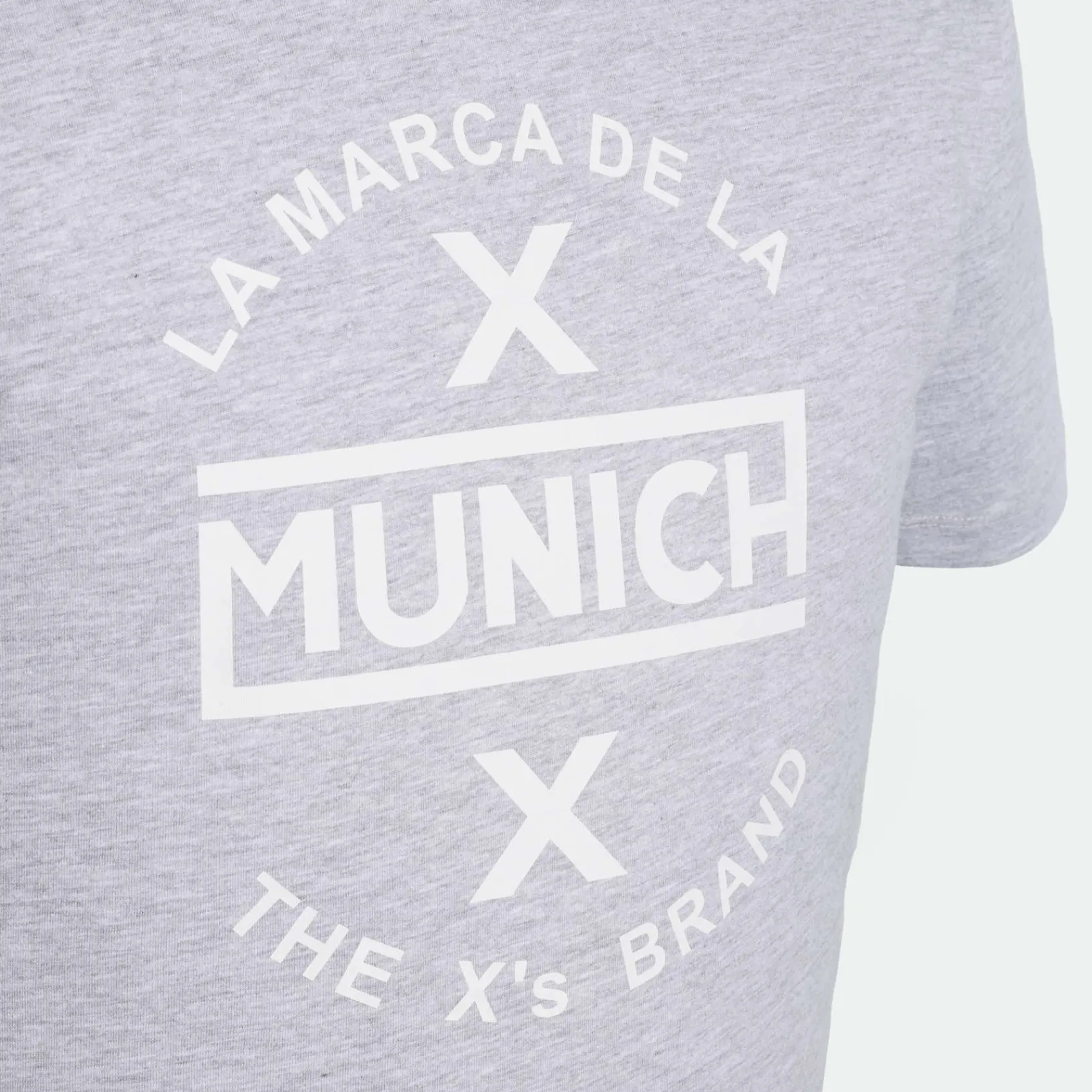 Hombre MUNICH Camisetas<Camiseta de algodón gris