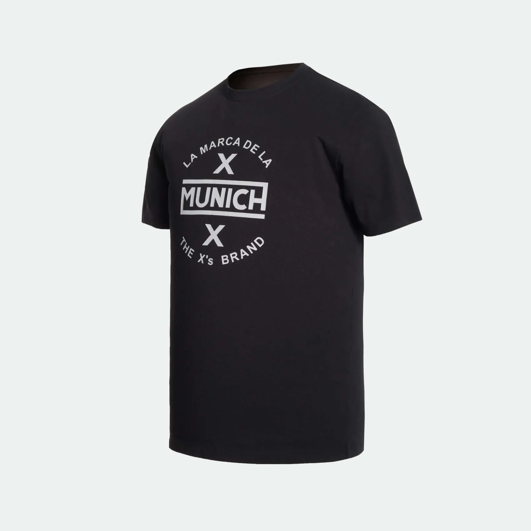 Hombre MUNICH Camisetas<Camiseta de algodón negra
