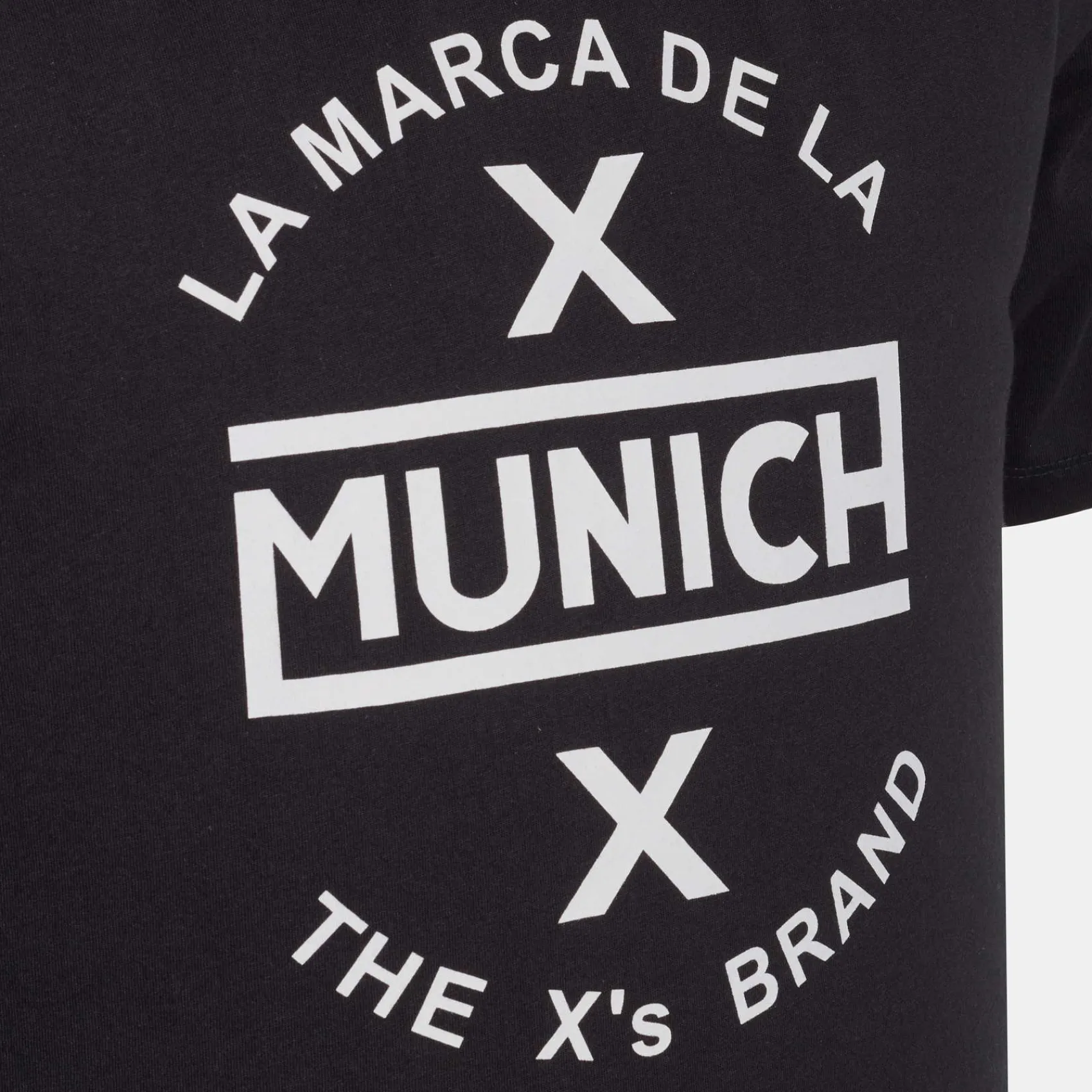 Hombre MUNICH Camisetas<Camiseta de algodón negra
