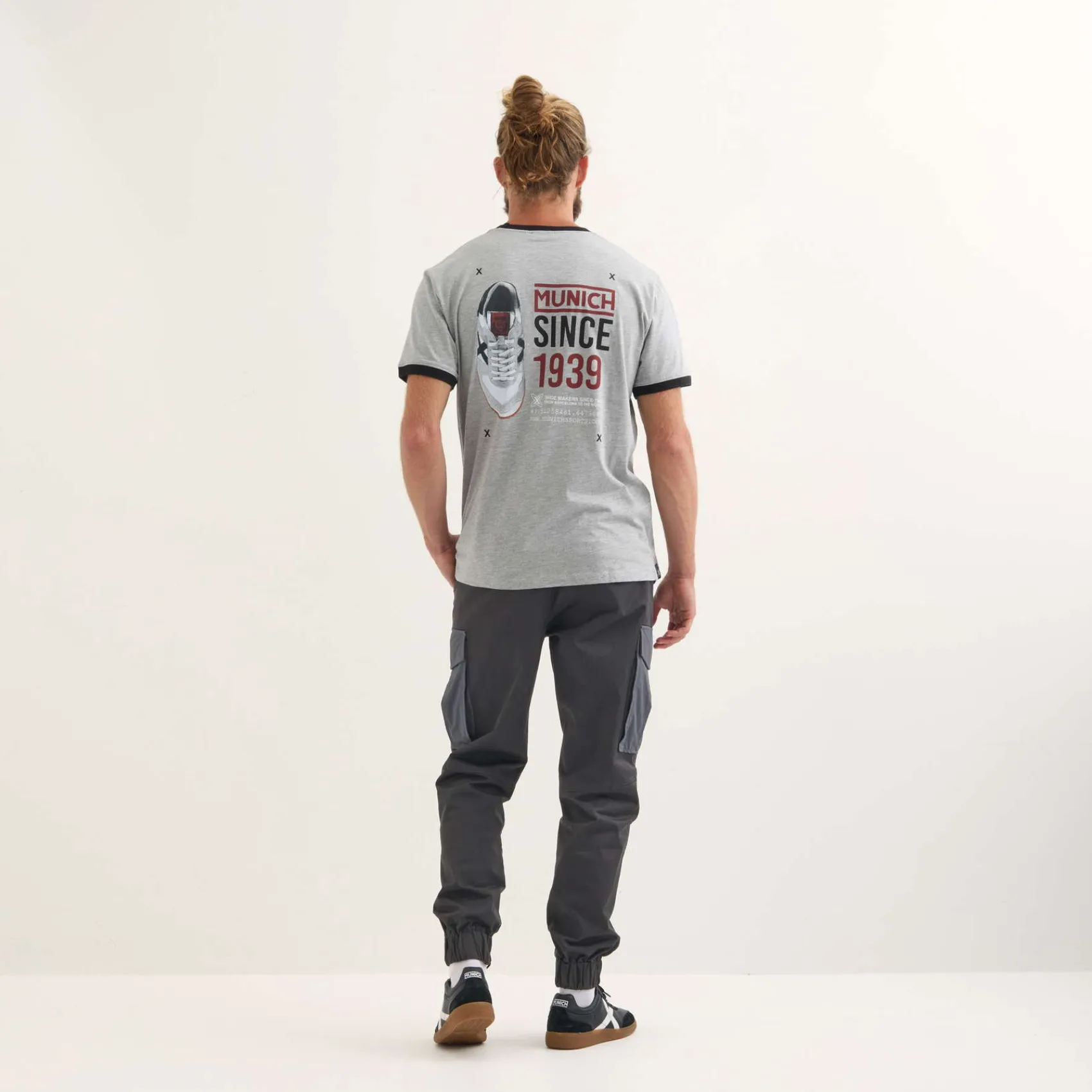 Hombre MUNICH Camisetas<Camiseta Goal lifestyle hombre de algodón-viscosa gris