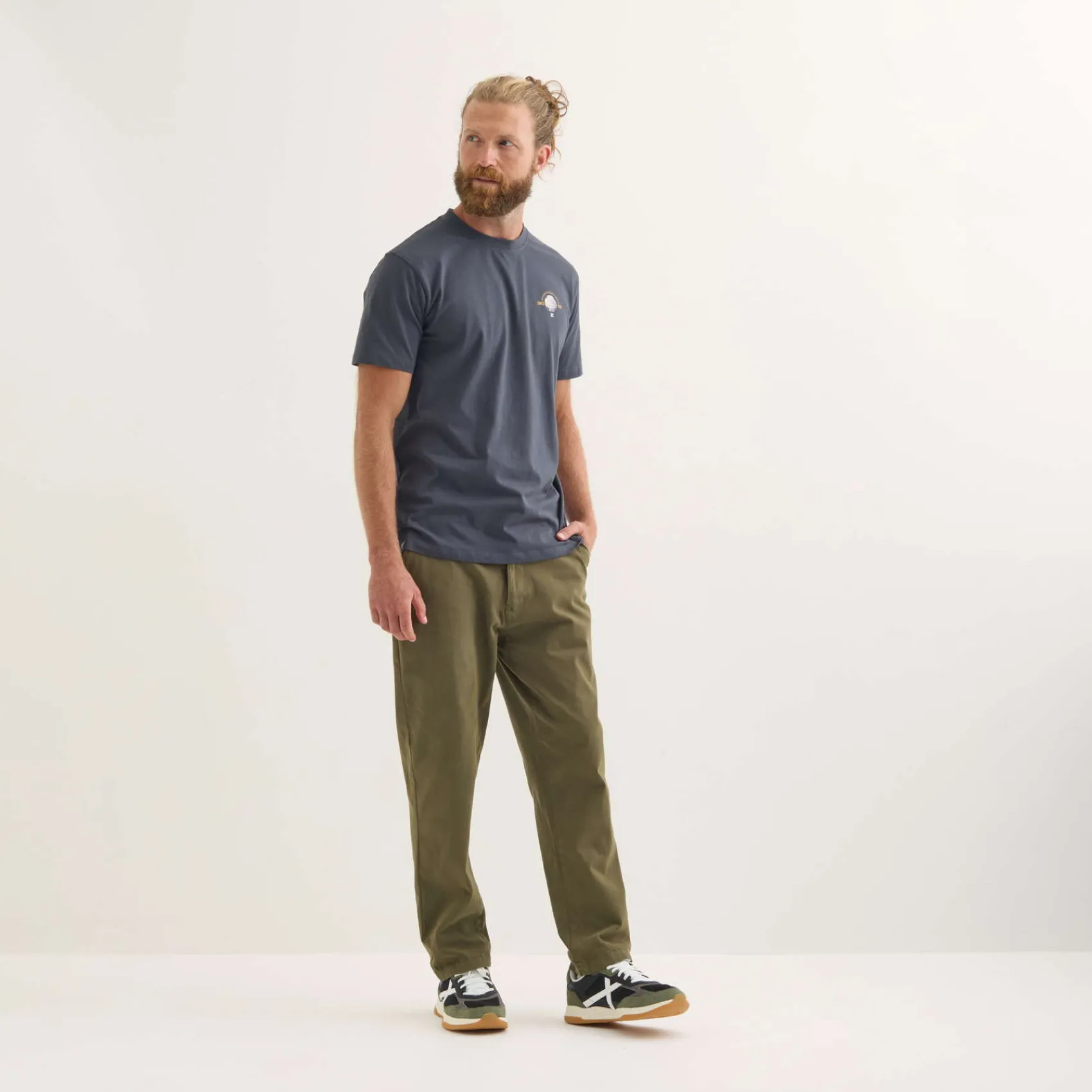 Hombre MUNICH Camisetas<Camiseta Reglamento lifestyle hombre de algodón orgánico antracita