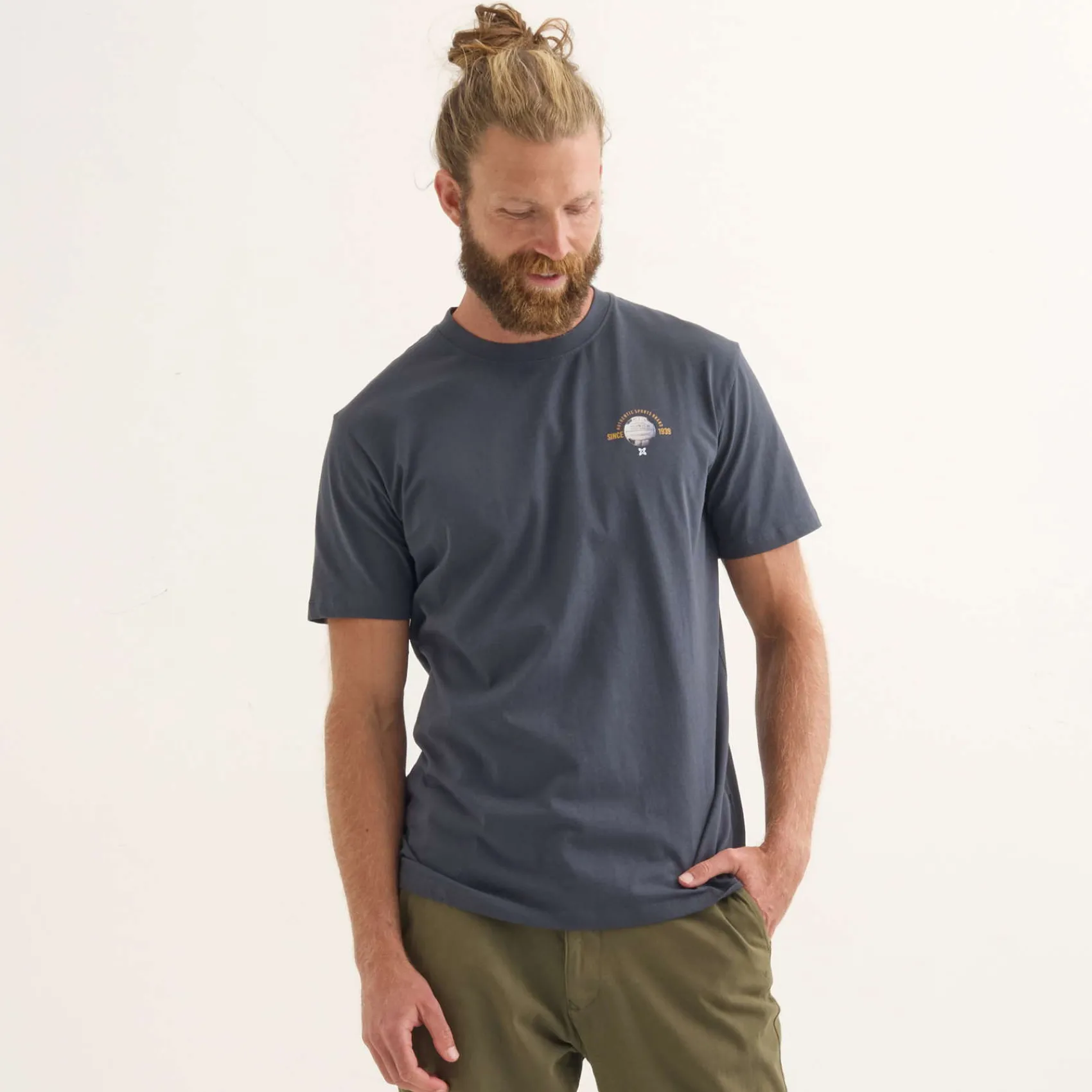 Hombre MUNICH Camisetas<Camiseta Reglamento lifestyle hombre de algodón orgánico antracita