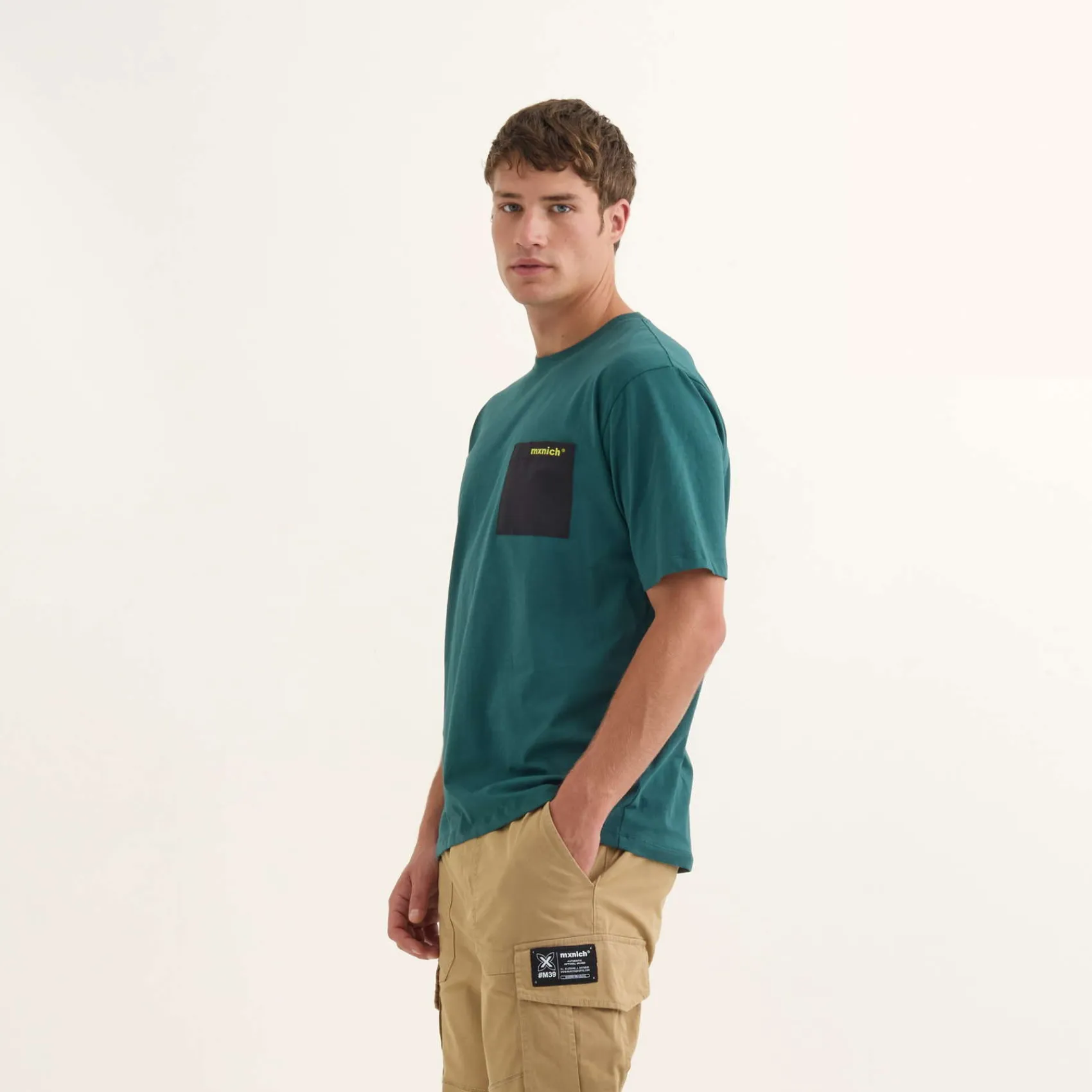 Hombre MUNICH Camisetas<Camiseta Ride streetwear hombre de algodón orgánico verde
