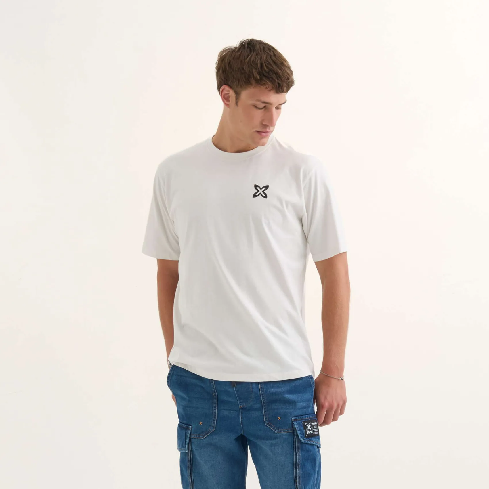Hombre MUNICH Camisetas<Camiseta Skate streetwear hombre de algodón orgánico blanco