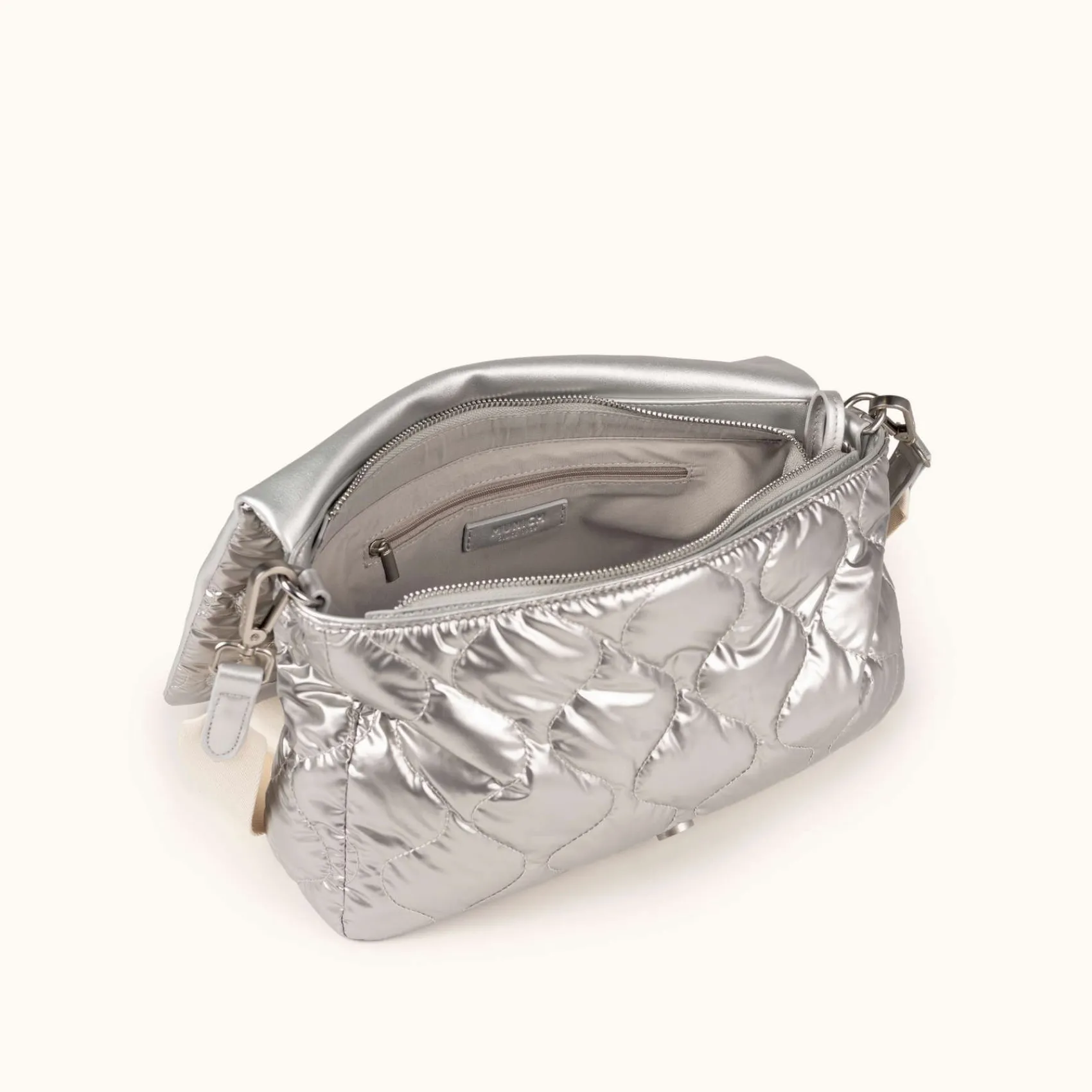 Mujer MUNICH Bolsos De Hombro|Colección Mujer<COVER FW25 CROSSBODY MESSENGER C/SILVER