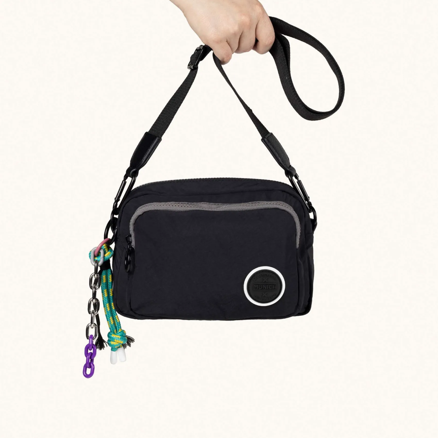 Mujer MUNICH Colección Mujer|Bolsos Pequeños<DEEP RECYCLED FW25 CROSSBODY CAMERA C/BLACK