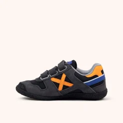 MUNICH Infantil Velcro®|Zapatillas Planas<MINI GOAL VCO 1623