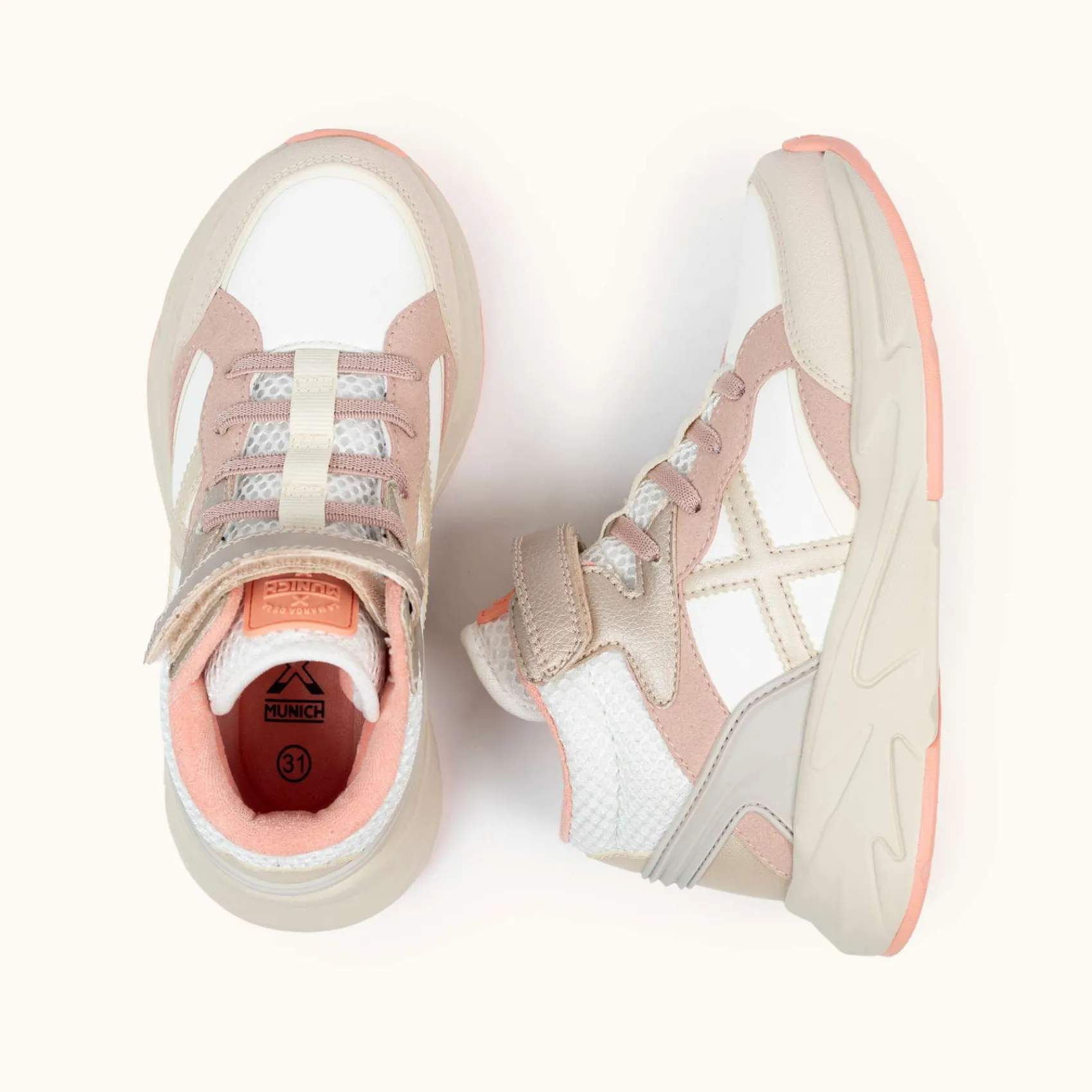 MUNICH Colección Moda Kid|Cordones Elasticos<MINI TRACK BOOT VCO 30