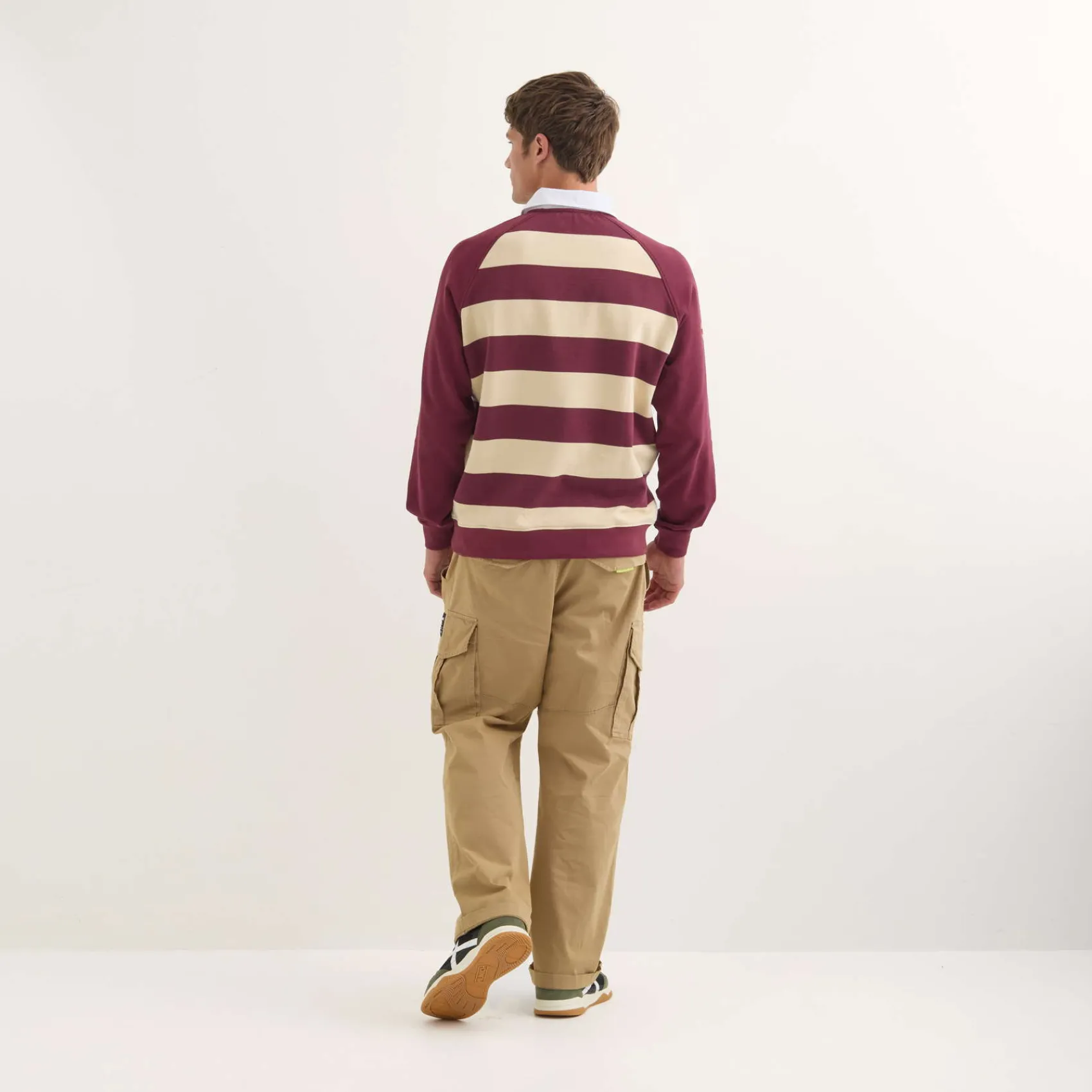Hombre MUNICH Polos<Polo Stanford streetwear hombre de algodón orgánico burdeos
