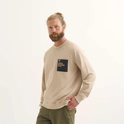 Hombre MUNICH Sudaderas<Sudadera Revival lifestyle hombre de algodón orgánico camel
