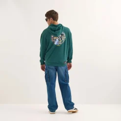 Hombre MUNICH Sudaderas<Sudadera Space streetwear hombre de algodón verde